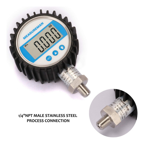 Reloj Para Manometro Digital Psi Bar Mpa Npt