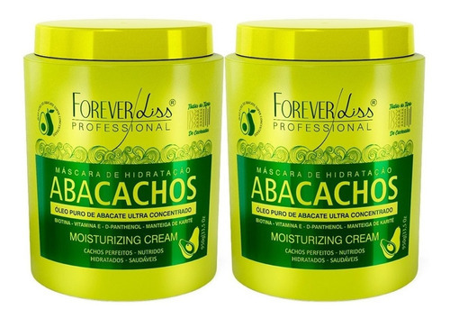 02 Forever Liss  Máscara Abacachos Óleo De Abacate 950g