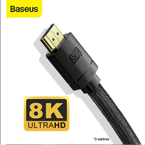 Cable Hdmi 2.1 8k 60hz 4k 120hz 48gbps 3 Metros 