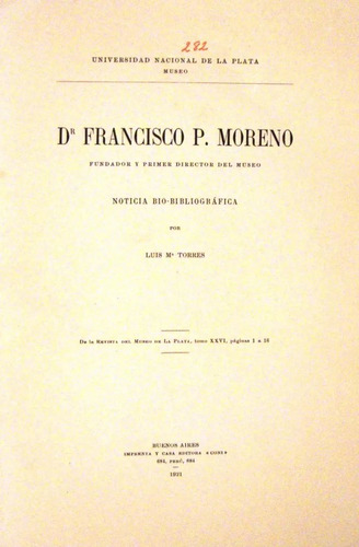 Francisco P.moreno 2 Folletos Bibliografia Vida Y Obras