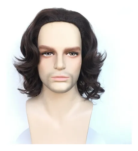 Men's Short Curly Cosplay Costume Wig Synthetic Heat-resista