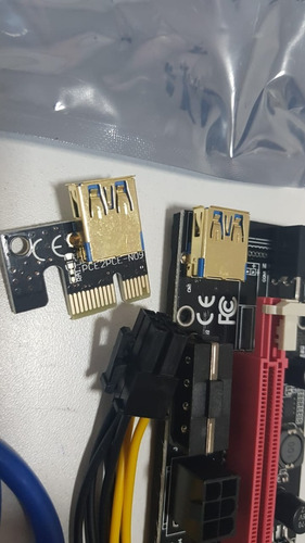 Imagen 4 de 8 de Riser Ver 009s Pcie 6pin 16x Btc Mineria Express Usb