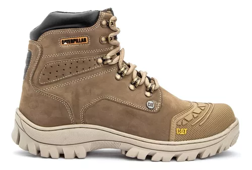 Bota Caterpillar Masculina Coturno Adventure Couro Cano Médio em