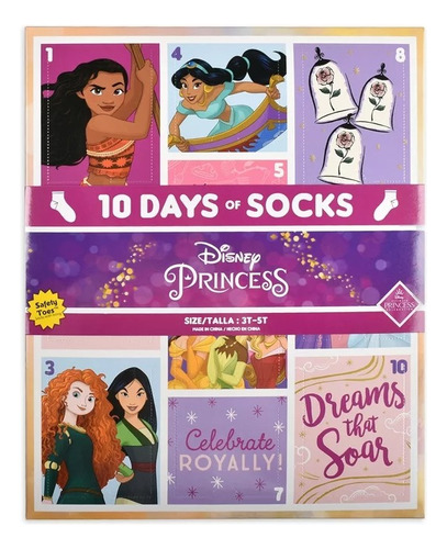 Medias Disney Princesas Producto Licencia Original (10 Pars)