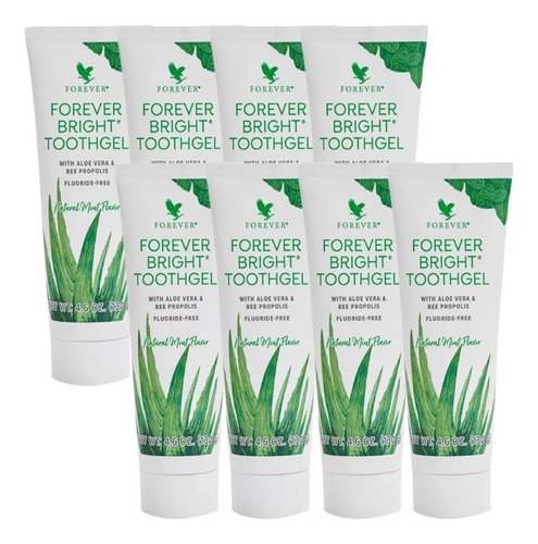 Kit De 8 Pasta Dental Forever Bright