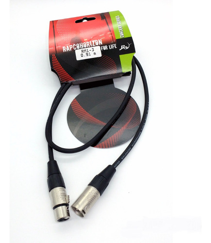 Rapcohorizon Cable Para Micrófono Rm1-3 0.91 Mts.