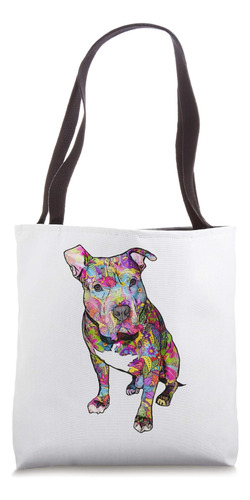 Pitbull Colorful Peace Love Pitbulls - Regalos Para Amantes