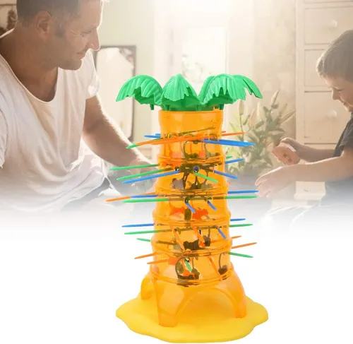 Juego De Mesa Falling Monkeys Palmera Monos Pixel