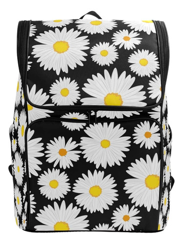 Naanle Beautiful Daisy Flowers Pattern Casual Daypack Colleg