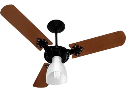 Ventilador De Teto Ventura Venti-delta 127v Mogno Potente Estrutura Preto Diâmetro 95   Frequência 50 Hz Material Das Pás Mdf Quantidade De Pás 3