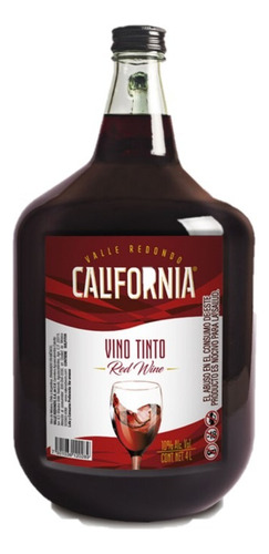 Vino Tinto California 4 Litros