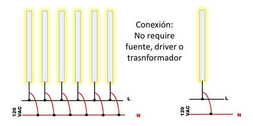Lampara Colgante, Lámpara Led, Luminaria Led, Tubo Led