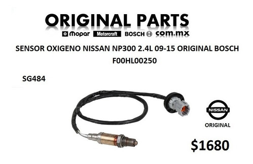 Sensor Oxigeno Nissan Np300 2.4 09-15 Original Bosch