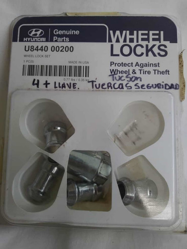 Kit De Tuercas De Seguridad Anti Robo Calidad Importado