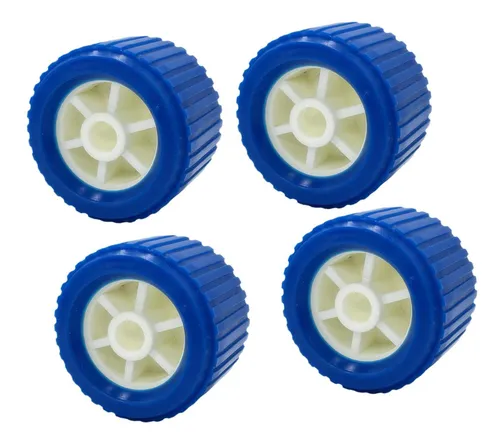 4x Ruedas Elevadoras Para Barcos Con Rodillos Acanalados