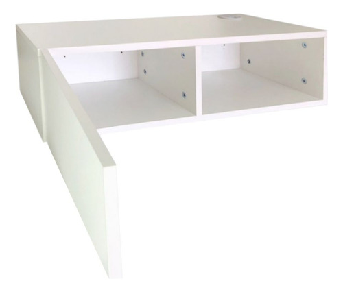 Repisa Flotante Para Tv Minimalista Color Blanco Absoluto