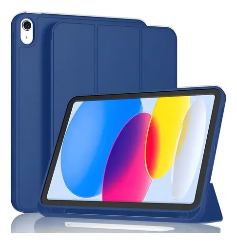 Capa Case Smart Flip Para iPad 10 Geração 10.9 Cor Azul-marinho