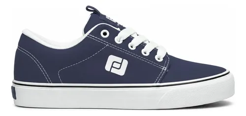 Tênis Skate Freeday Combat Masc/fem - Diversas Opções + Nf Marinho/branco 37 Br