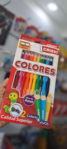 Caja De Colores Crisvi 12 Unidades