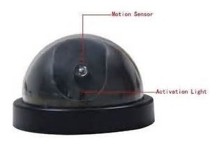 Camara Falsa Led Rojo Intermit. Domo Apariencia Rea X 3 Un.