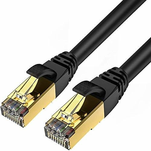 Cable Ethernet Cat8 De 1.6 Pies, Paquete De 2, Veetop, 40 Gb