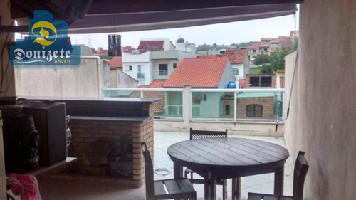 Cobertura Com 3 Dormitórios À Venda, 134 M² Por R$ 450.000,00 - Jardim Las Vegas - Santo André/sp - Co1669