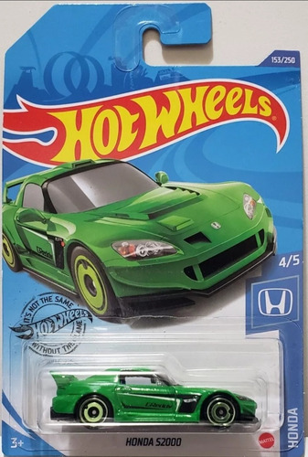 Honda S2000 Verde Hot Wheels 1/64 Metal 