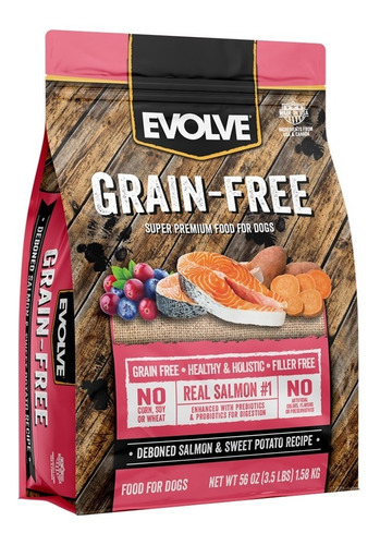 Evolve Dog Grain F. Salmón 4 Lb