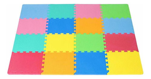 Alfombra De Juego Prosource Puzzle Solid Foam Para Niños