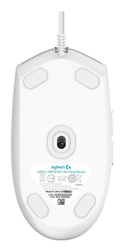 Mouse Gamer Logitech G203 New Rgb Lightsync White