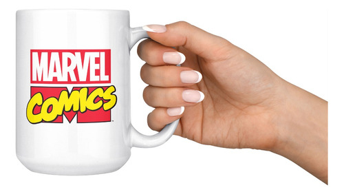 Taza Grande 15 Onzas Marvel Comic Personalizable