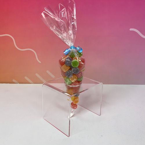 Soporte acrílico para helados en forma de cono de helado para pizza, temaki Sweets, 1 pie
