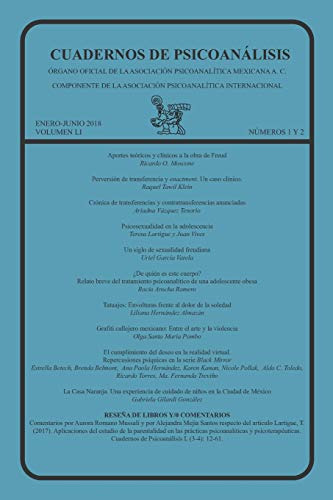 Cuadernos De Psicoanalisis Enero-junio 2018 Volumen Li Numer