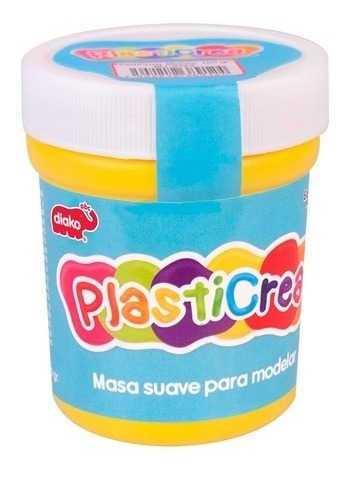 Plasticrea Masa Moldeable 150g Didáctico Blanca Plastilina