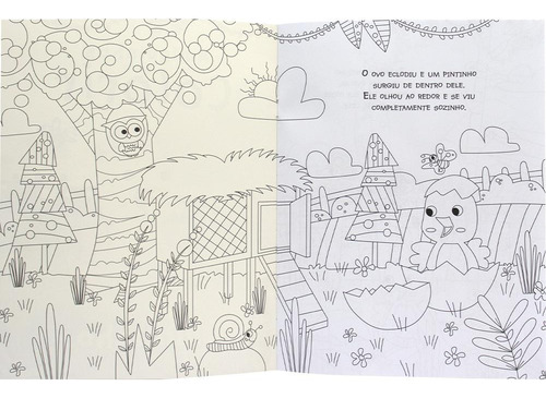 Amiguinhos para Colorir: Pintinho, de © Todolivro Ltda.. Editorial Brasileitura, capa mole em português, 2022