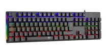 Comprar Teclado Gamer Mecanico T-dagger Naxos Rgb Raimbow Switch Red