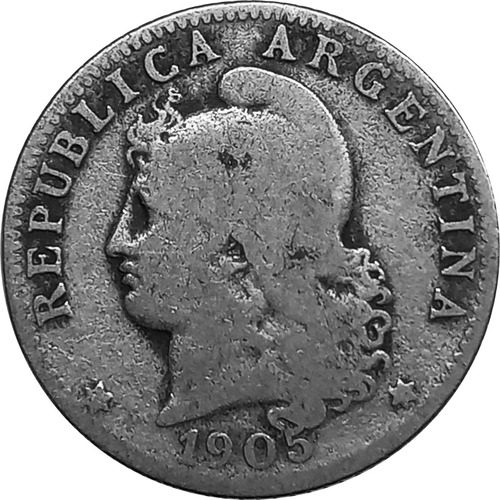 Argentina Moneda 20 Centavos Del Año 1905 - Niquel 