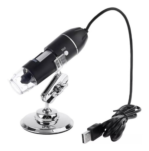 Imagen 1 de 4 de Microscopio Digital Usb 1600x Lupa Digital 8 Led