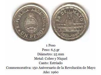 1 Peso Conmemorativa 1960