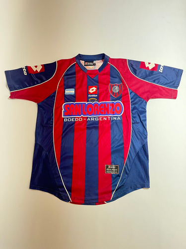 Camiseta San Lorenzo Boedo Argentina 2005 Lotto #14 Santana (Usado)