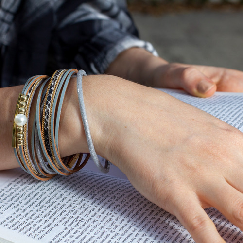 Pulsera Mujer Multipulsera Con Broche De Cierre Wb09