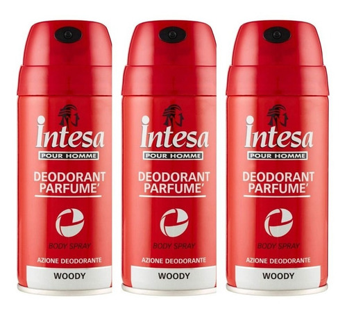 Intesa Desodorante Pour Homme Woody 50ml Pack C/3