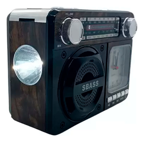 Caixa De Som Bluetooth Retro - Rádio Am Fm Kapbom 