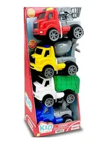 Comprar Kid Connection Juego De Camiones Utilitarios 4 Piezas 