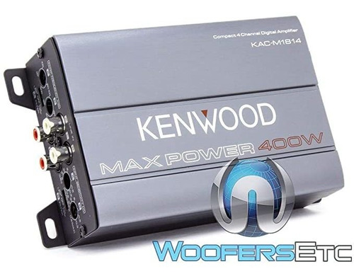 Kenwood Kac-m1814 De 4 Canales Compactos Puenteable Marinos 