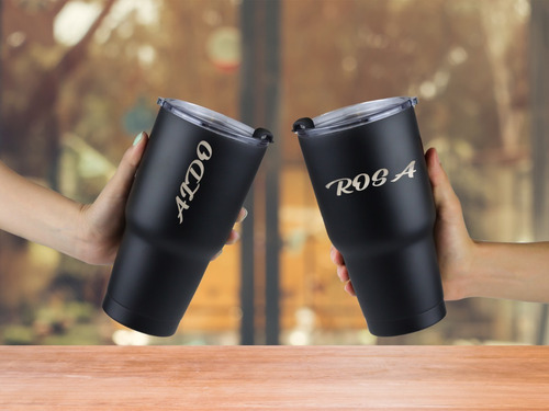 Imagen 5 de 10 de Vaso Termo Acero Inoxidable P/cafe 30oz Térmico Frío Calient
