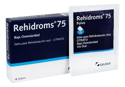 Rehidroms® 75 X 4 Sobres | Sales Para Rehidratación Sabor Sin Sabor