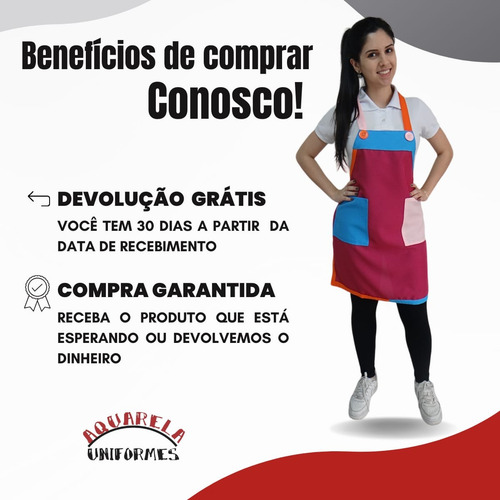 Avental Monitor Recreador - Buffet Infantil, Casa De Festas