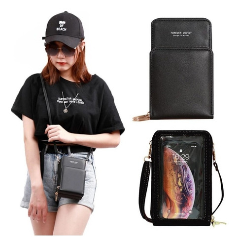 Bolso Para Celular Cartera Bandolera Para Dama Tarjetero