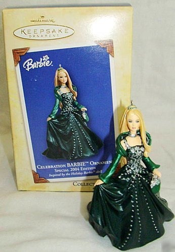 Ornamento Conmemorativo Hallmark - Celebration Barbie 2004 (